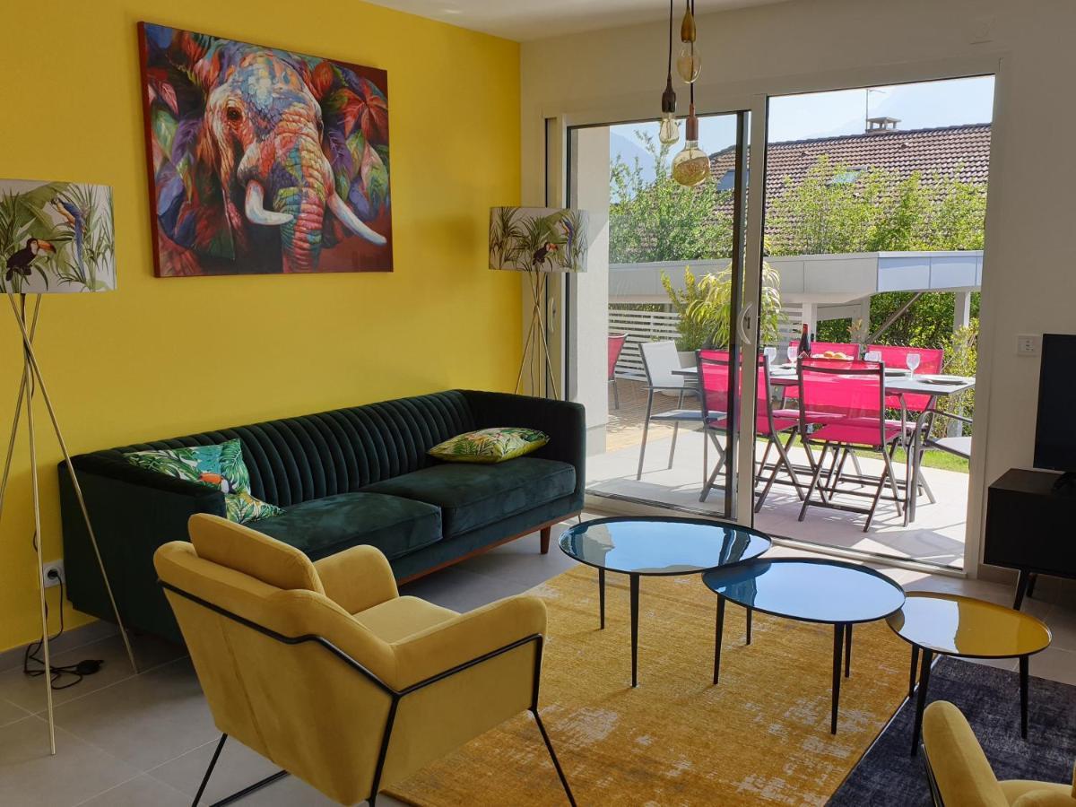 L'Appartement Jardin Avec Vue Montagnes Sévrier Exterior photo