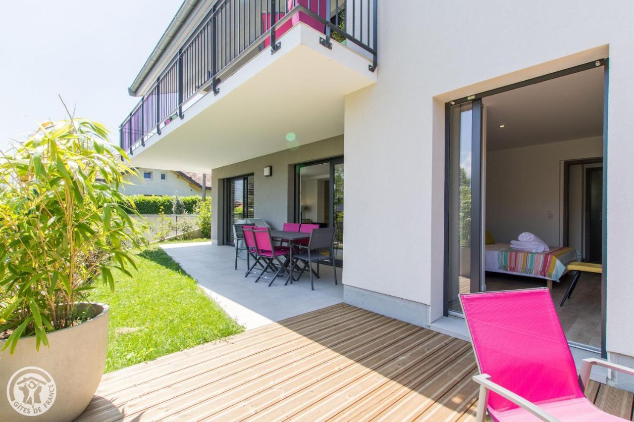 L'Appartement Jardin Avec Vue Montagnes Sévrier Exterior photo